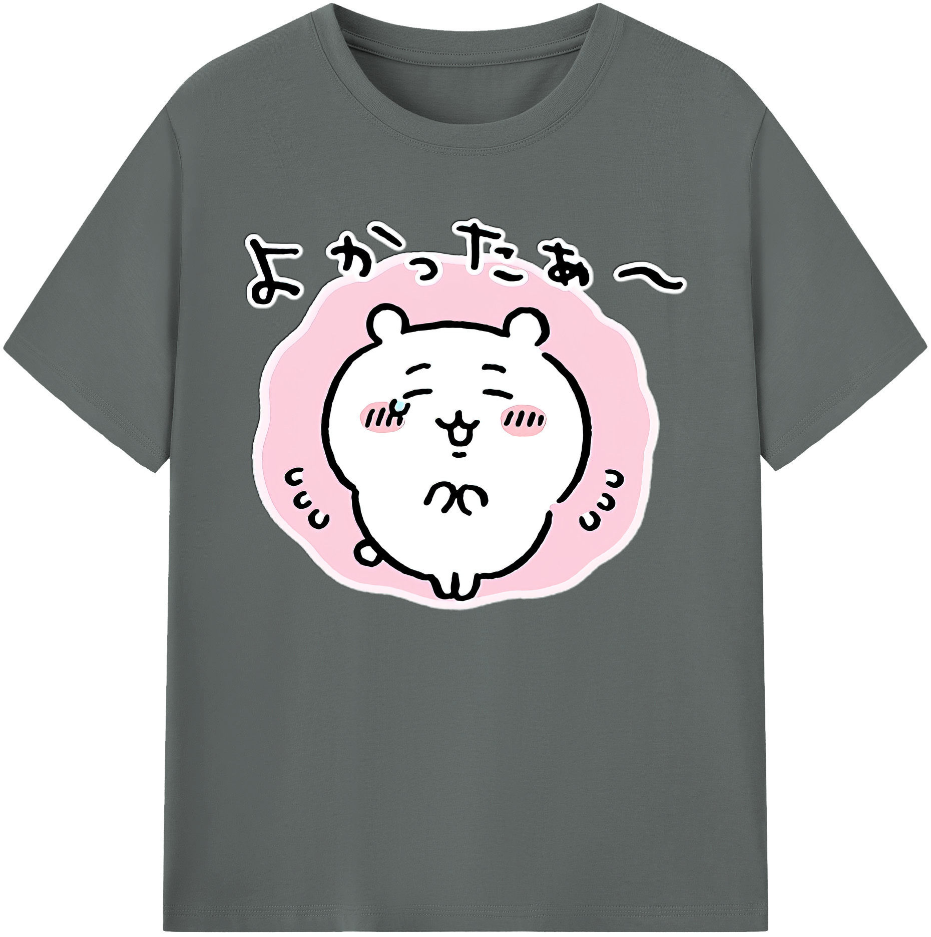（画像用） ちいかわ ちいかわ Chii-kawa chiikawa 綿100％ メンズ半袖Tシャツ｜肌触りやわらか＆通気性